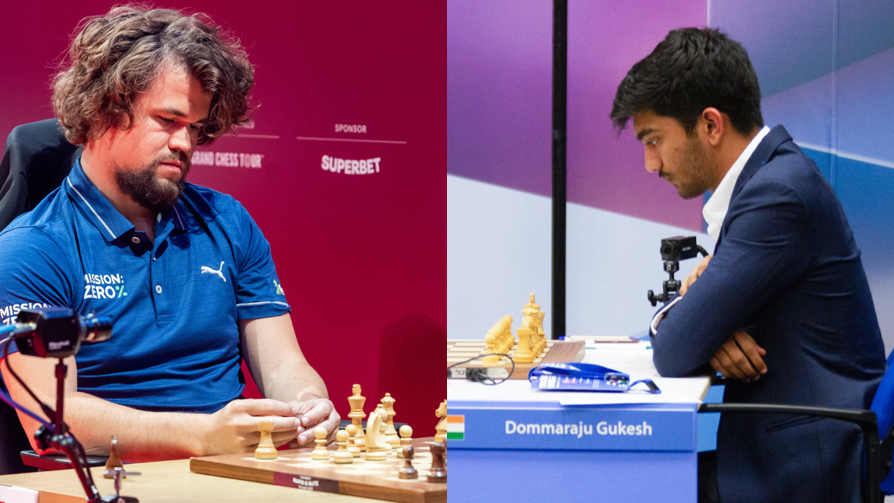 Magnus vs Gukesh headlines India's record-breaking Chess World Cup 2023  quarterfinals - ESPN