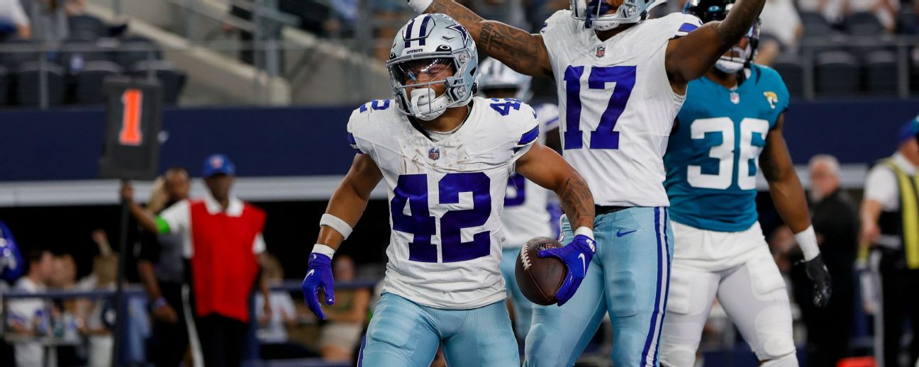 Rico Dowdle preseason snap count, stats: Cowboys second year RB