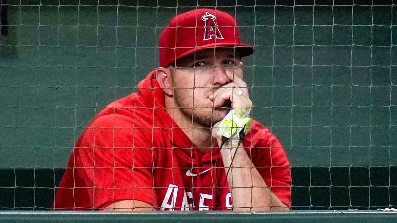 Angels star Trout makes it official: He's out for the season