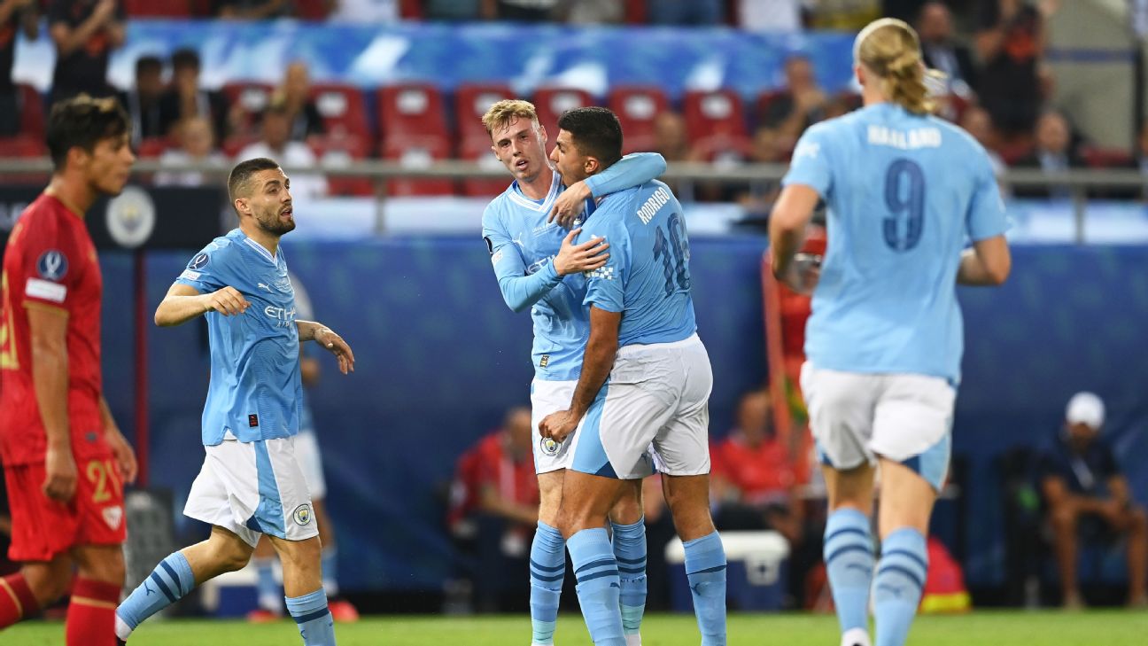 Man City top Sevilla in shootout to win Super Cup