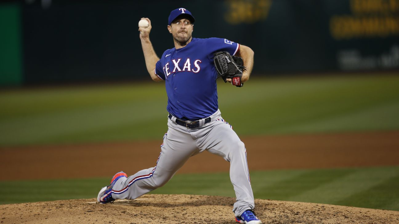 Rangers Max Scherzer faces live hitters; roster status up in air
