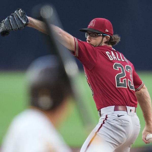 D-backs put Gallen on IL with strained hamstring
