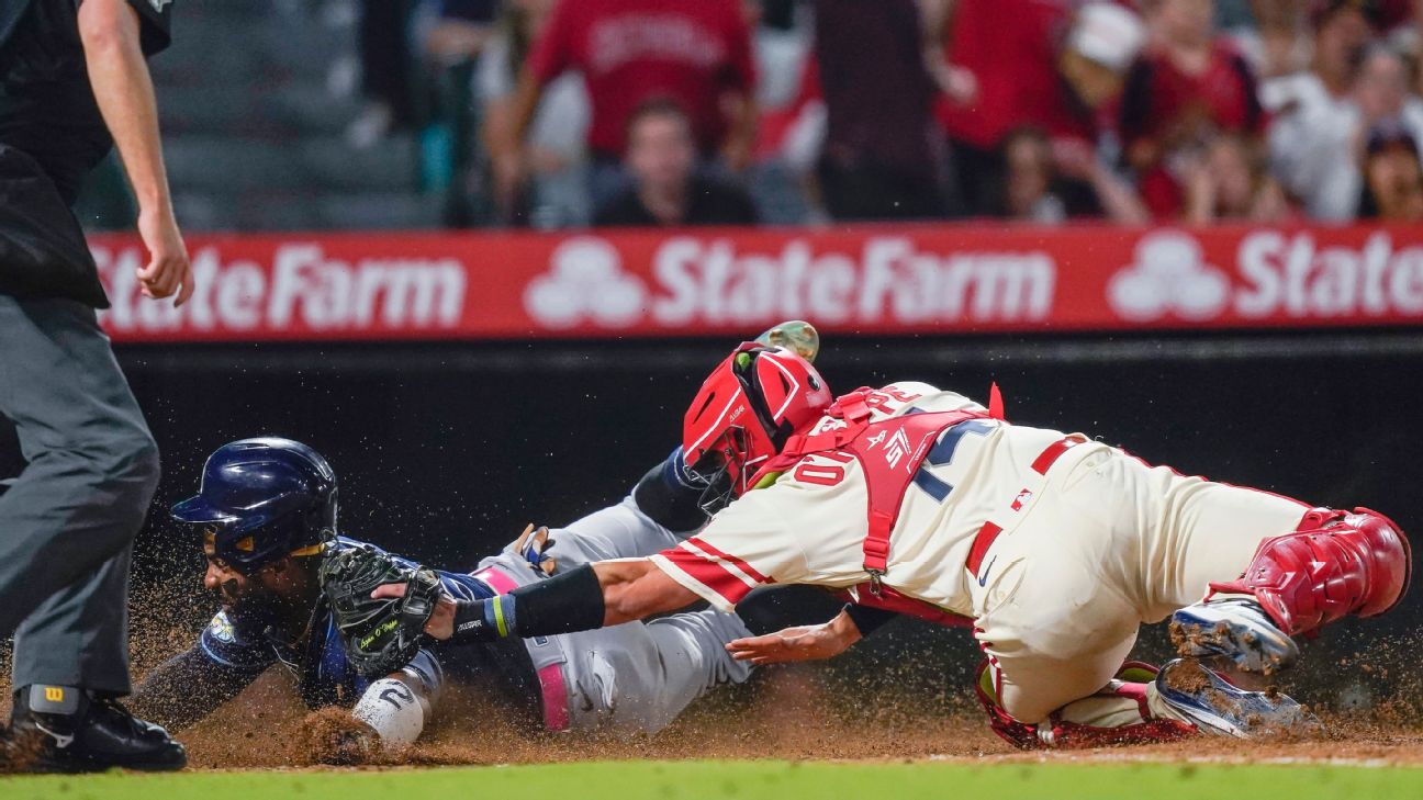 Angels' first triple play in 26 years not enough in loss