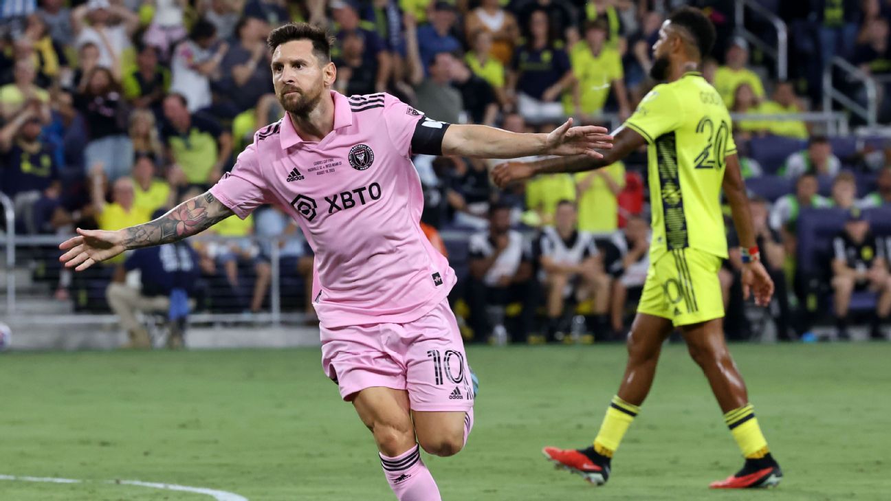 Lionel Messi scores in regulation, penalties to lead Inter Miami past  Nashville in Leagues Cup final