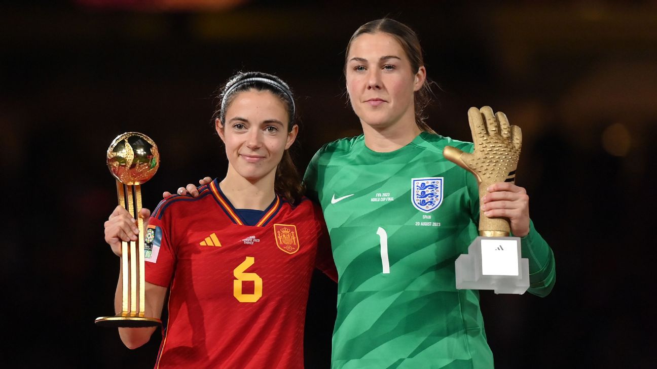 Bonmatí wins WWC MVP; Earps named best GK