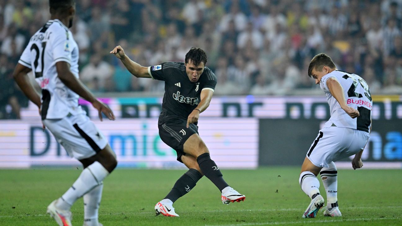 Juventus cruise past Udinese in Serie A opener