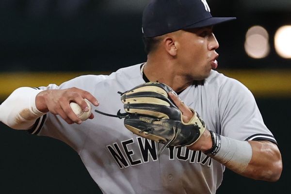 Yankees' Peraza (shoulder) could miss 6-8 weeks