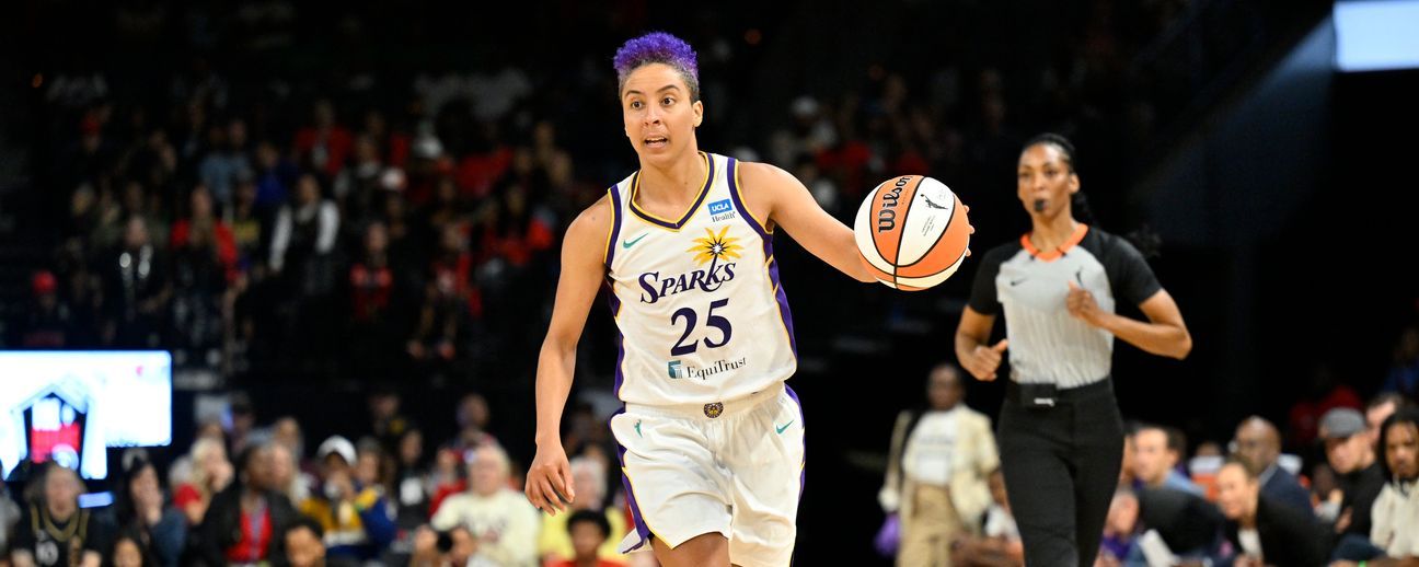 TORRANCE, CA - MAY 4: Los Angeles Sparks guard Layshia Clarendon