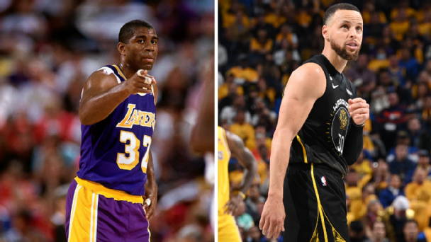 Stephen Curry or Magic Johnson? Here are the straight facts from the NBA's  recent GOAT debate - ABC7 Los Angeles