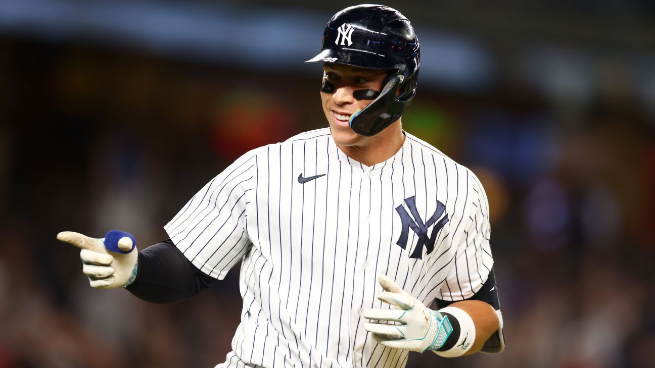 Judge hits 3 home runs, becomes first Yankees player to do it twice