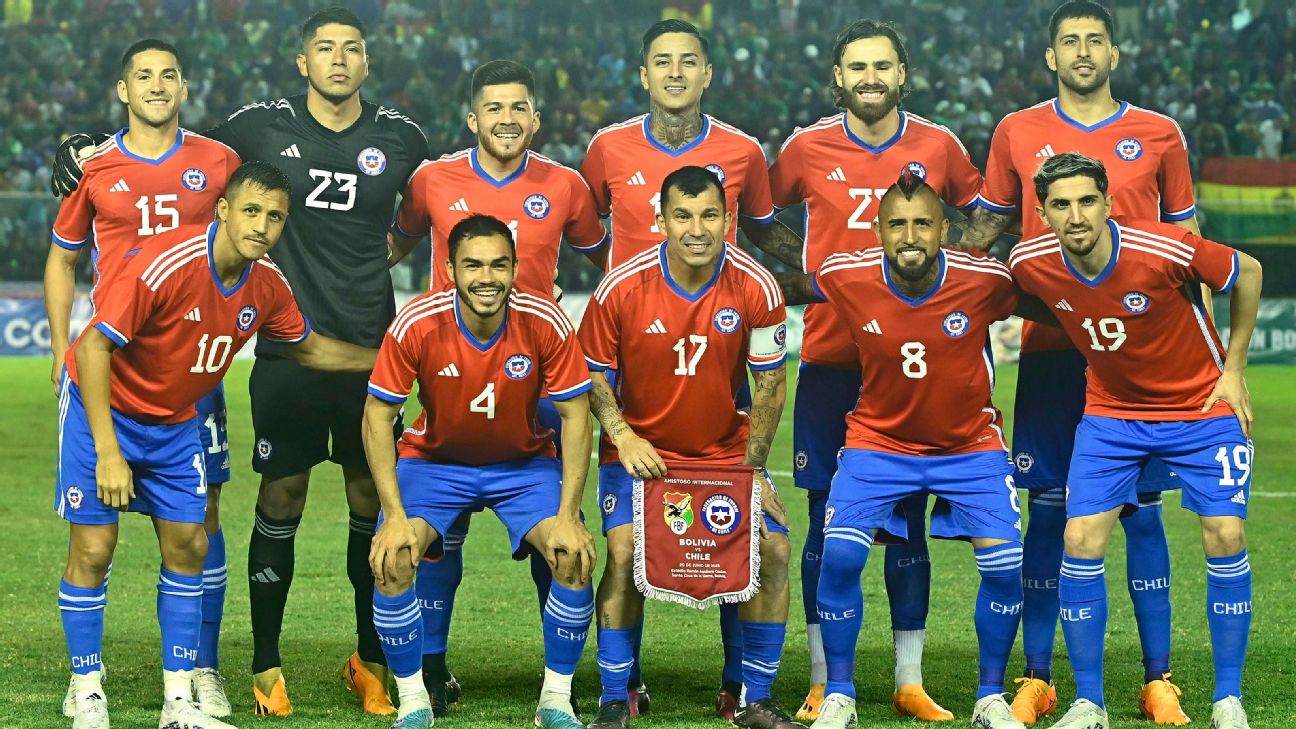 Futbol, Uruguay vs Chile. Eliminatorias mundial 2026. El