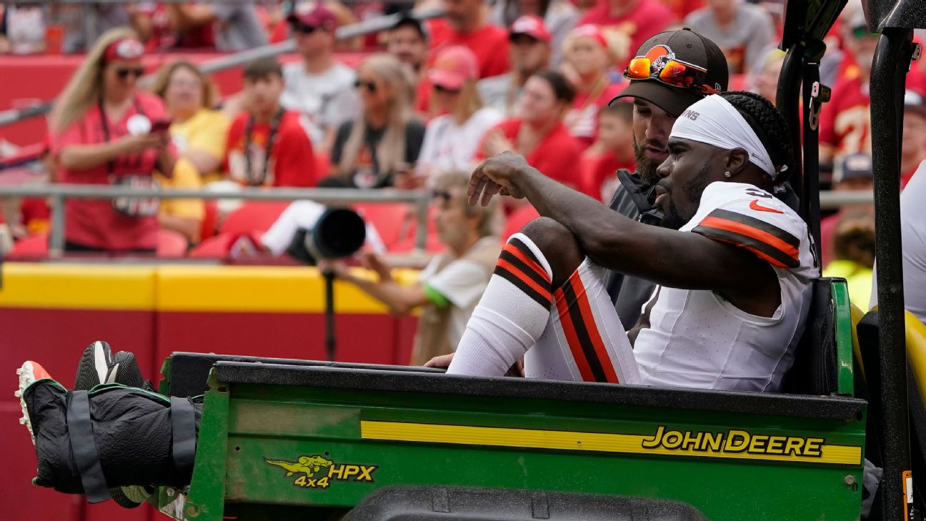 Browns' Marquise Goodwin to miss start of training camp with blood clots in  legs, lungs