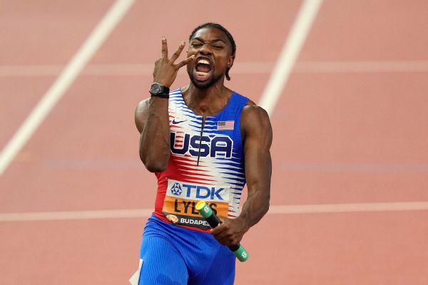 Lyles, Richardson anchor U.S. 4×100 relay sweep