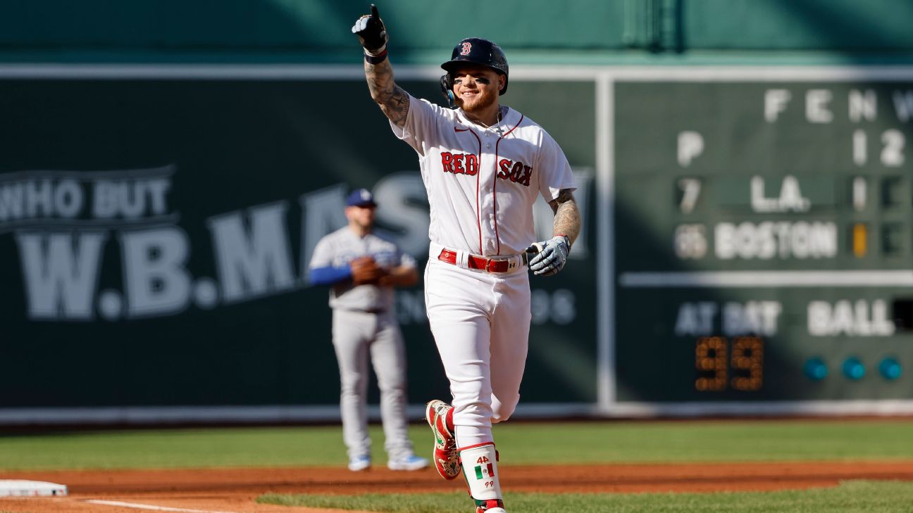 Alex Verdugo makes Red Sox history with third straight leadoff homer