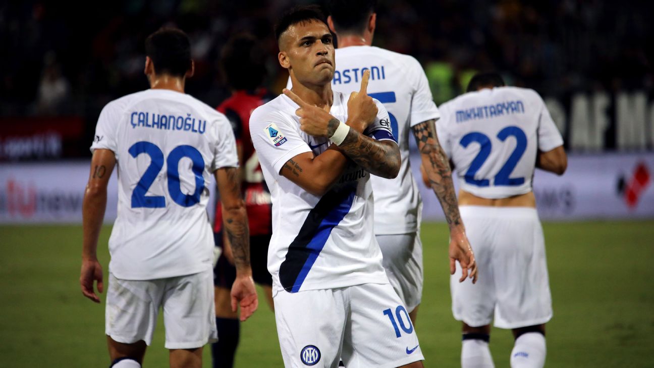 Inter Milan stay perfect with win at Cagliari