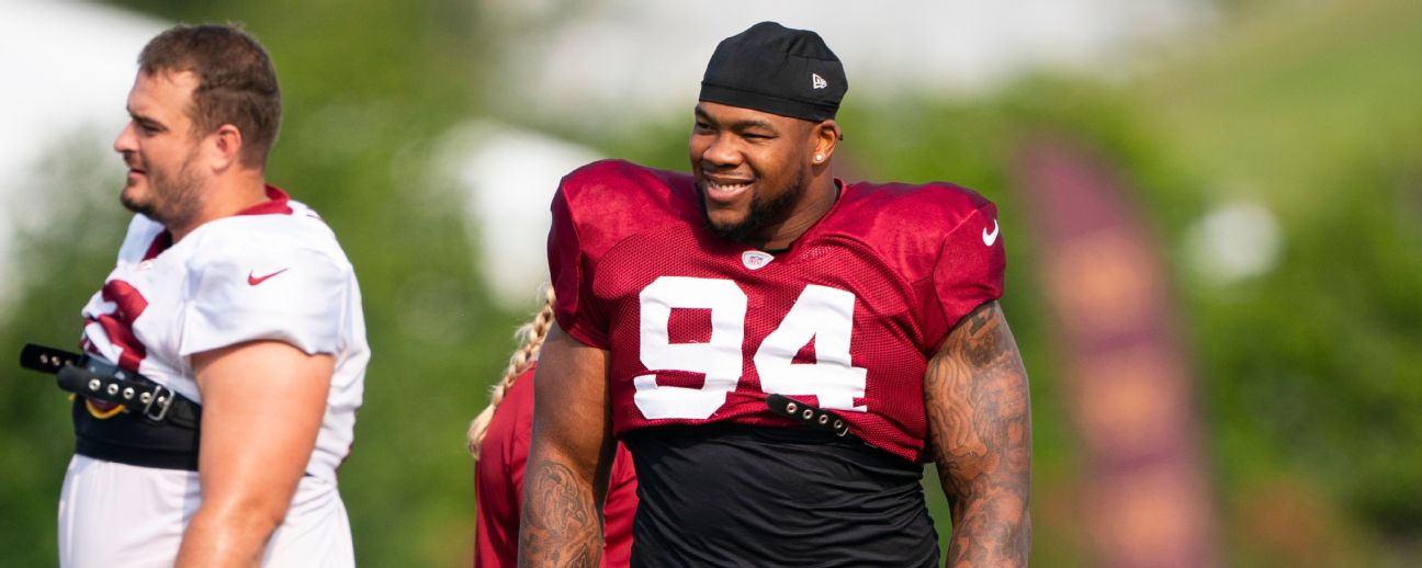 Washington Commanders defensive tackle Daron Payne (94) is seen