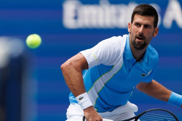 Djokovic rolls on muggy Day 3; Tsitsipas ousted