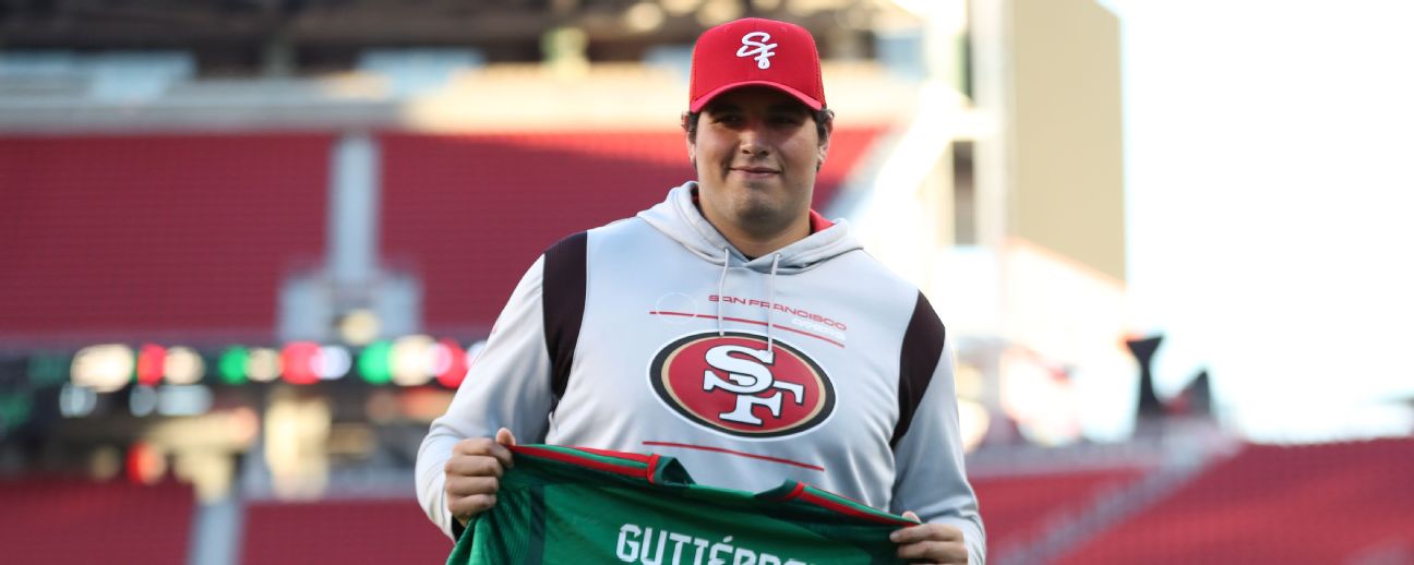 San Francisco 49ers offensive lineman Alfredo Gutierrez (77