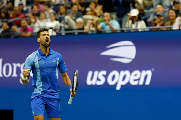 Djokovic roars back from 2-set hole to top Djere