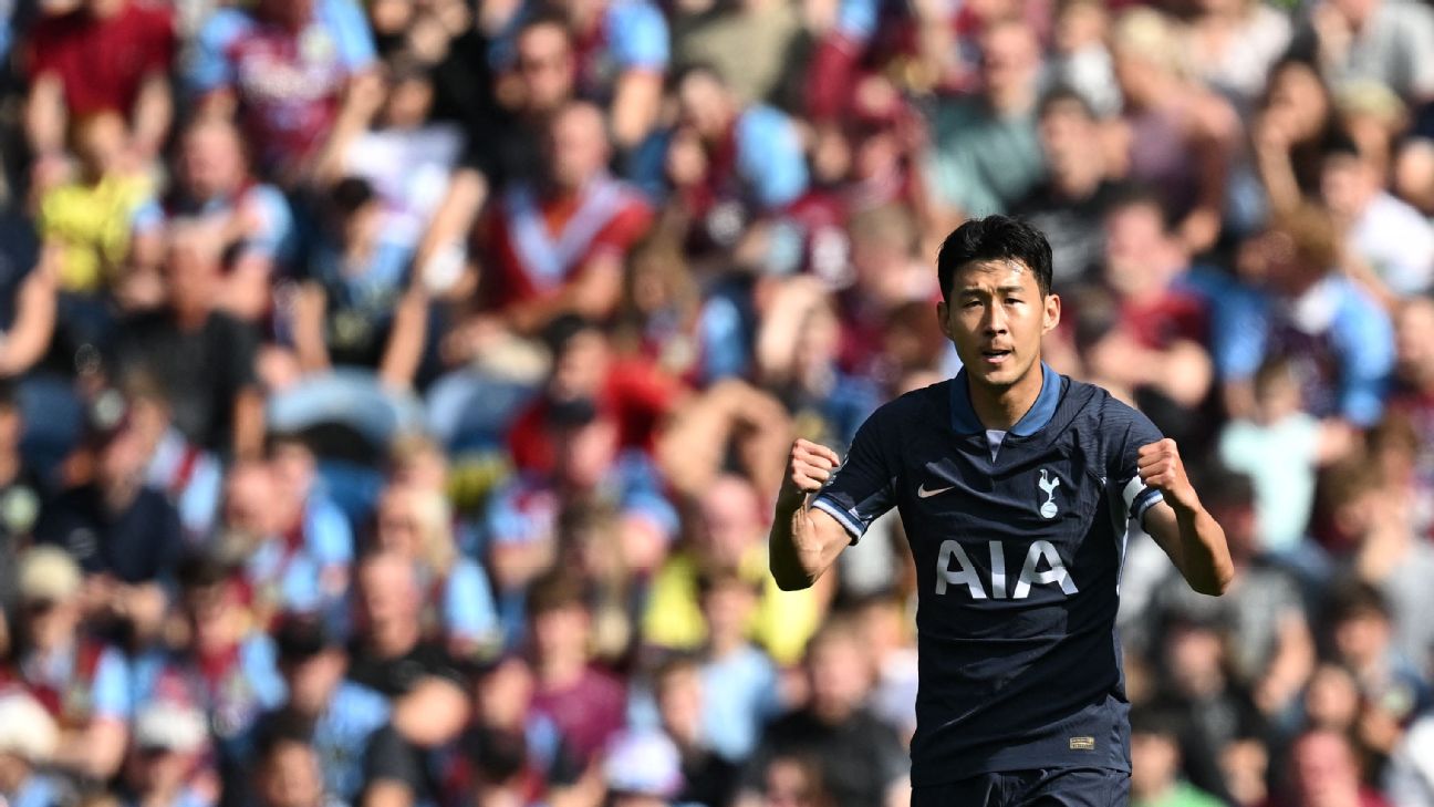 Son hat-trick fires Spurs to 5-2 win at Burnley