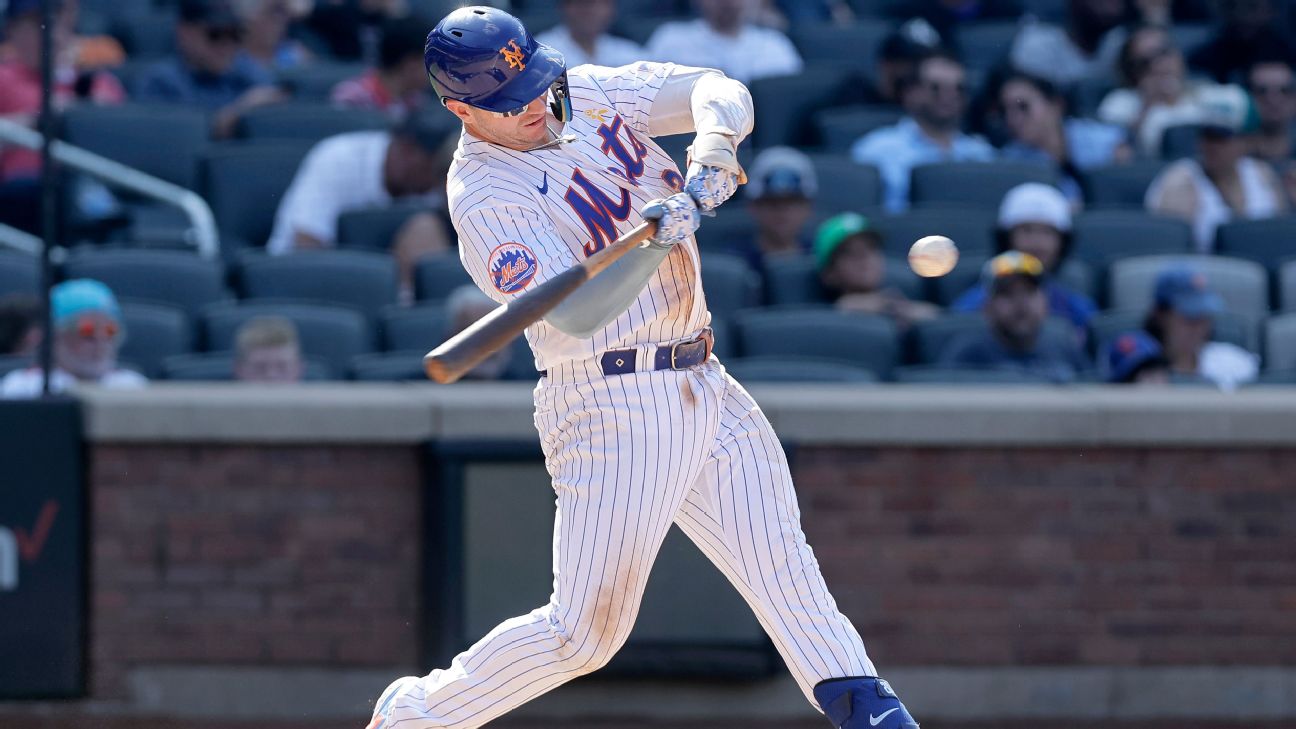 Alonso goes deep twice to reach 40 homers and 100 RBIs as Mets beat  Mariners 6-3