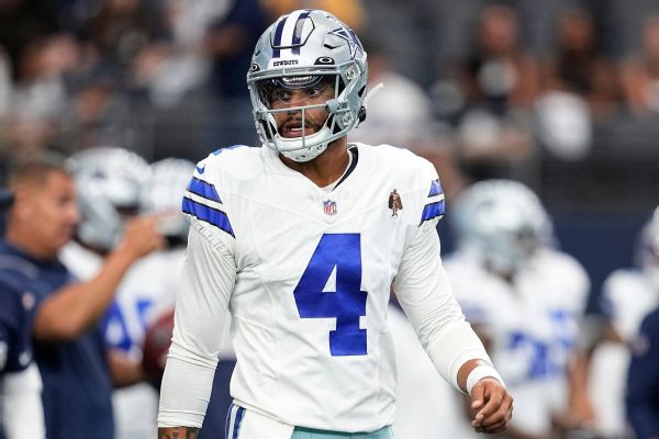 Source: Dak out of walking boot for minor sprain www.espn.com – TOP