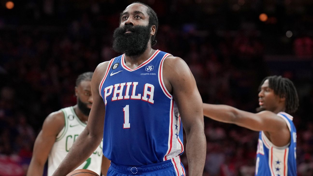 Sources - 76ers' James Harden (foot) expected to miss a month - WHYY