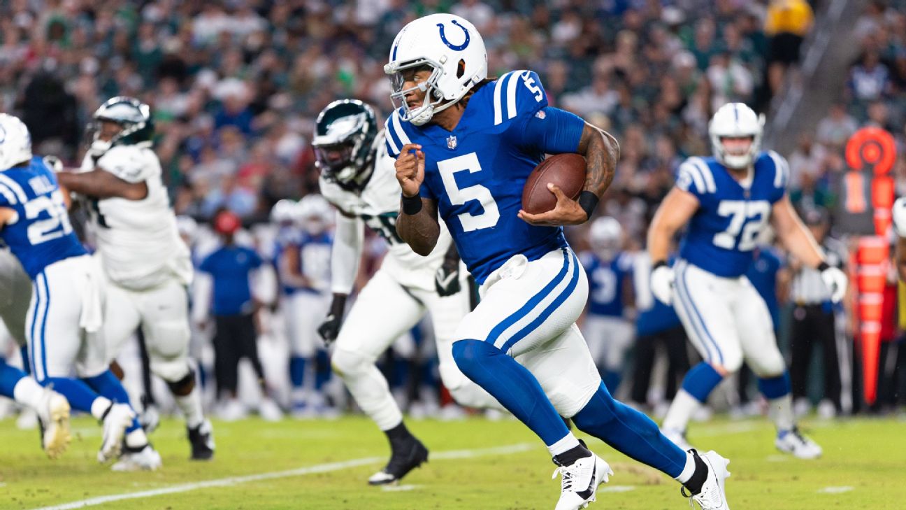 Anthony Richardson, Colts' starting offense plays entire first half in win  over Philadelphia Eagles