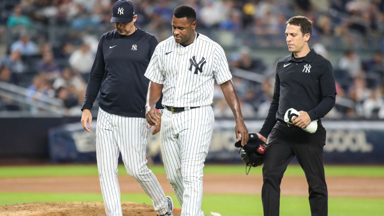 Yankees starter Luis Severino likely to miss start of regular season due to  lat strain