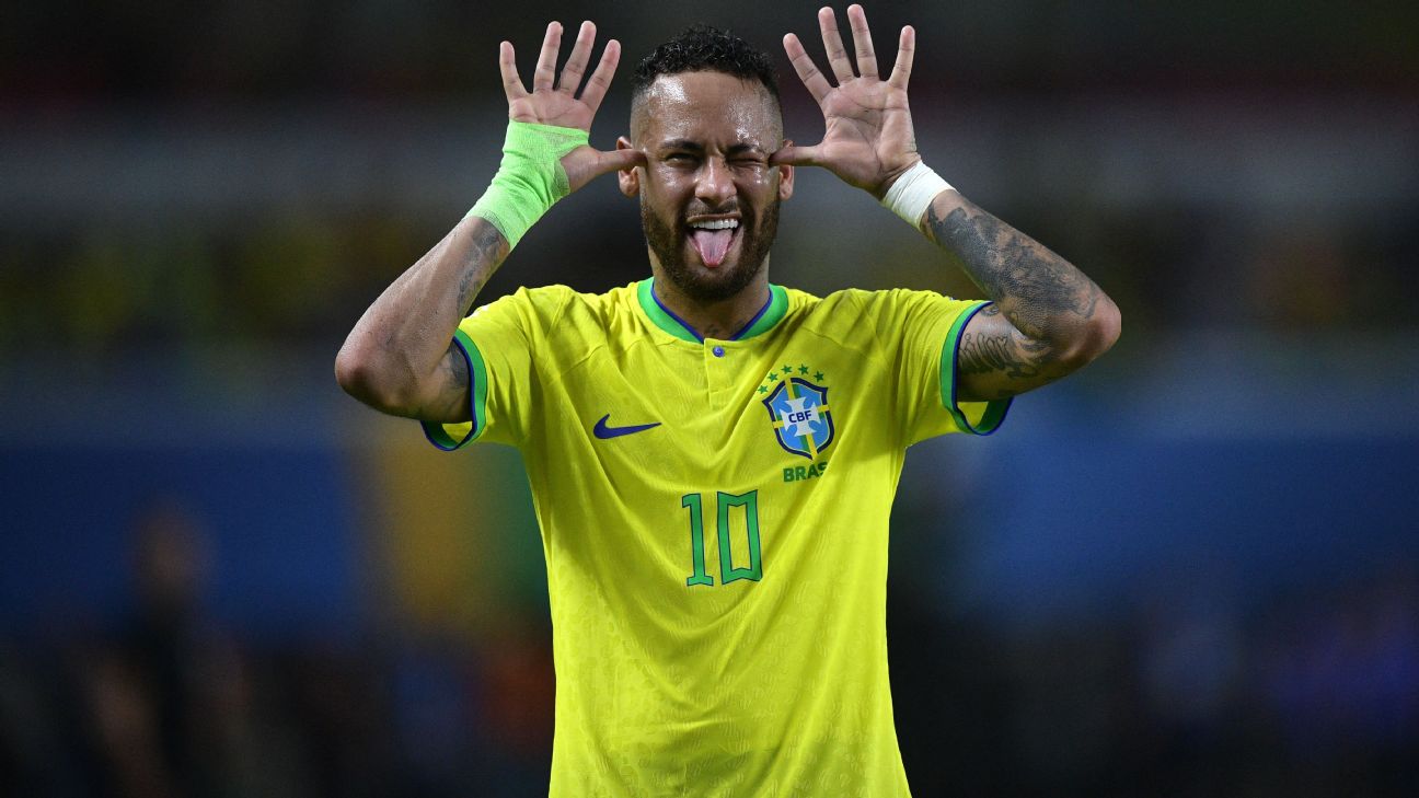 Neymar's Brazil Match Shirt, World Cup Qualifiers 2022