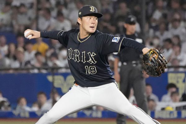 Japan’s Yamamoto treats MLB execs to no-hitter