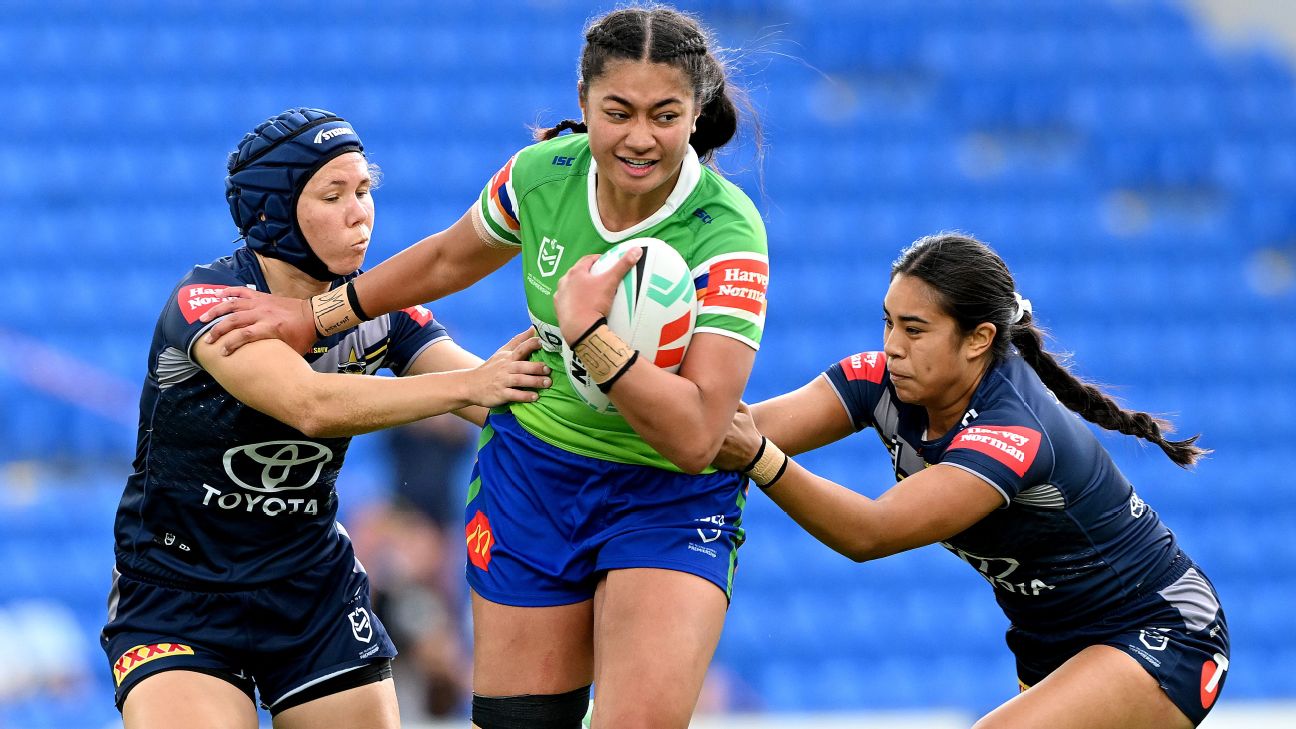 NRLW: Canberra Raiders thrash North Queensland Cowboys to stay in top-four  hunt, The Canberra Times