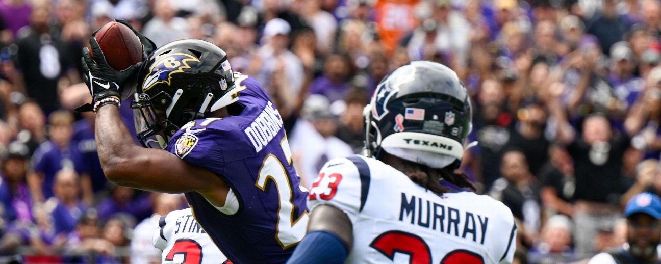 JK Dobbins rushes for over 100 yards with TD, Ravens skirt by rival Steelers