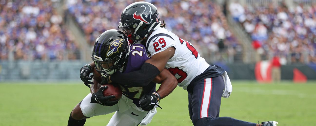 JK Dobbins rushes for over 100 yards with TD, Ravens skirt by