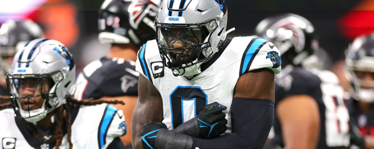 November 6, 2022: Brian Burns (53) of the Carolina Panthers during WEEK 9  of the NFL regular season between the Carolina Panthers and Cincinnati  Bengals in Cincinnati, Ohio. JP Waldron/Cal Sport Media/Sipa