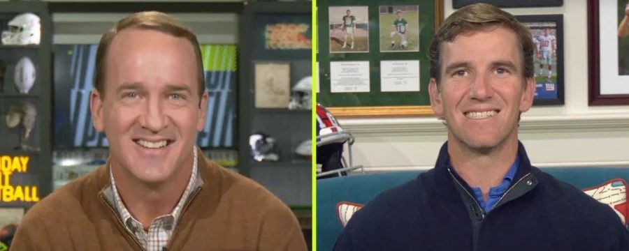 John McEnroe predicted the touchdown to Peyton & Eli