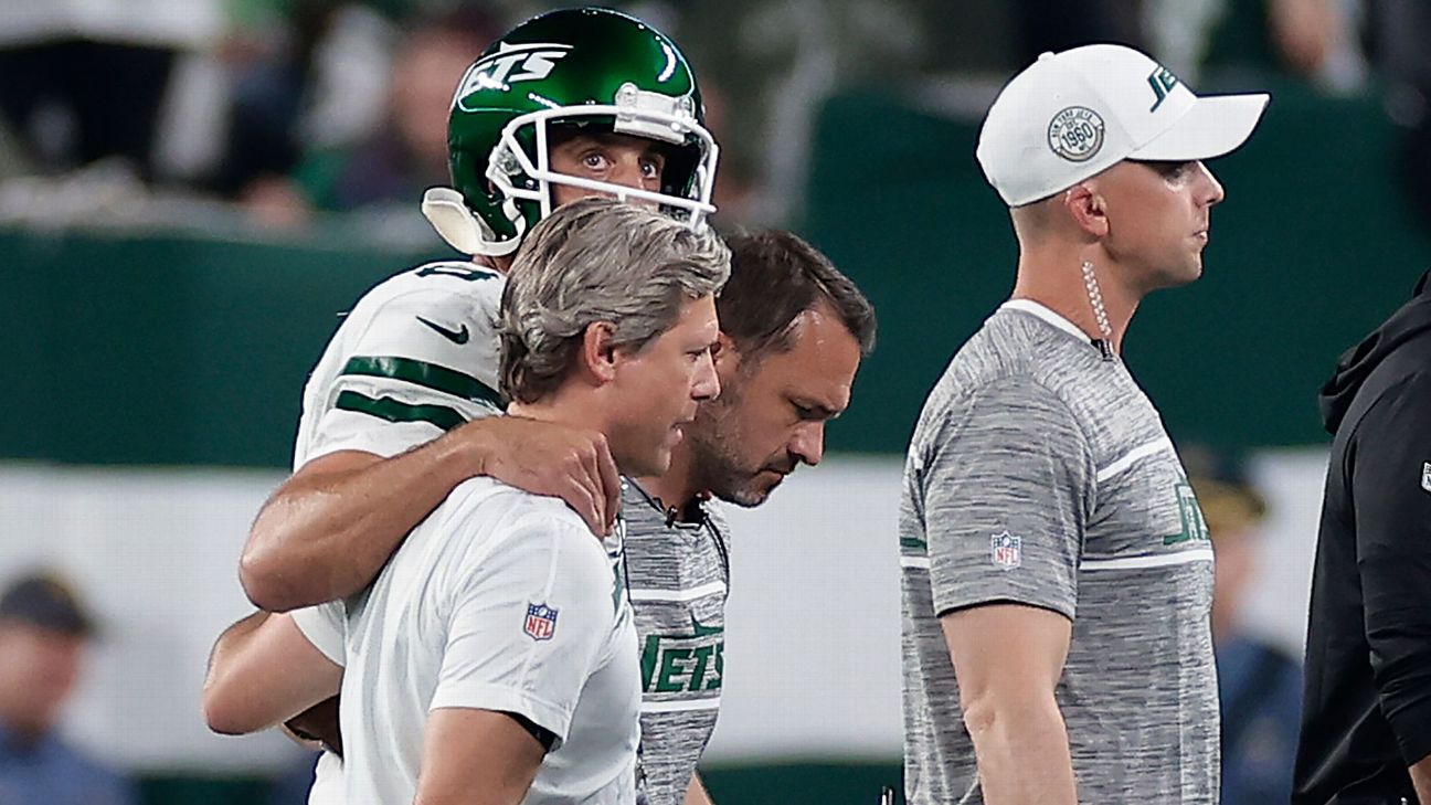 Is the Jets curse real? Aaron Rodgers' Achilles injury just added to the  story : NPR