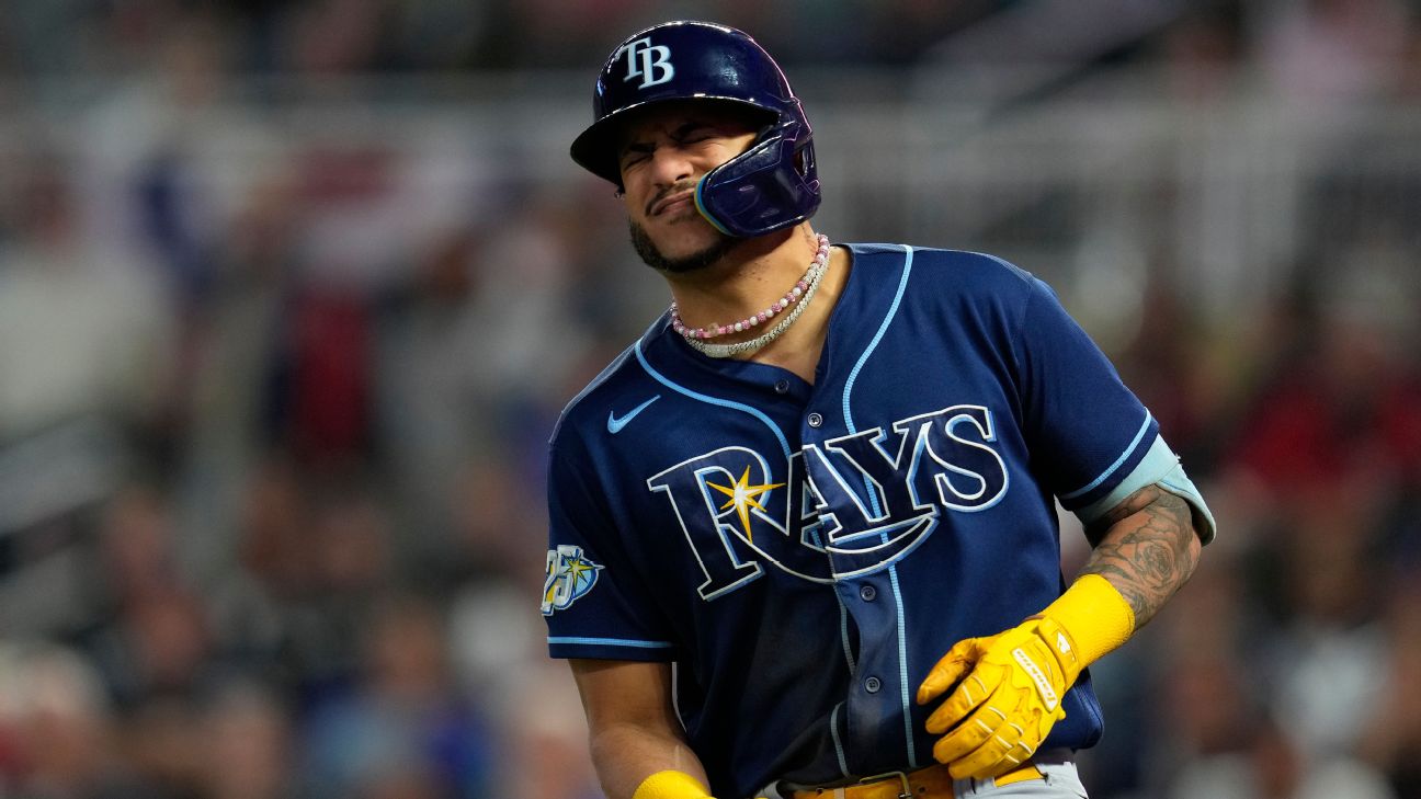 Rays OF Jose Siri suffers right hand fracture