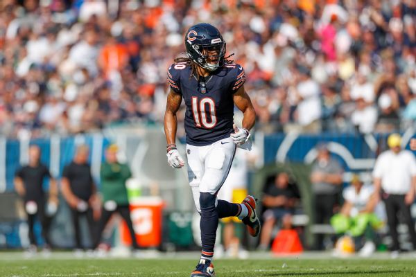 Bears told Claypool (healthy scratch) stay home