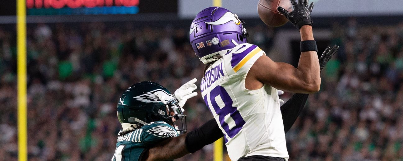 NFL on ESPN - Minnesota Vikings' WR Justin Jefferson vs. the New York  Giants: 