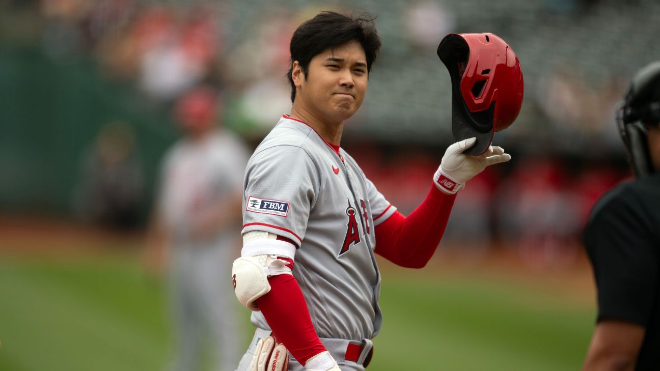 Shohei Ohtani's locker at Angel Stadium cleared out; will miss the