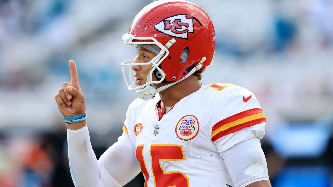 Patrick Mahomes de los Kansas City Chiefs nunca ha perdido un