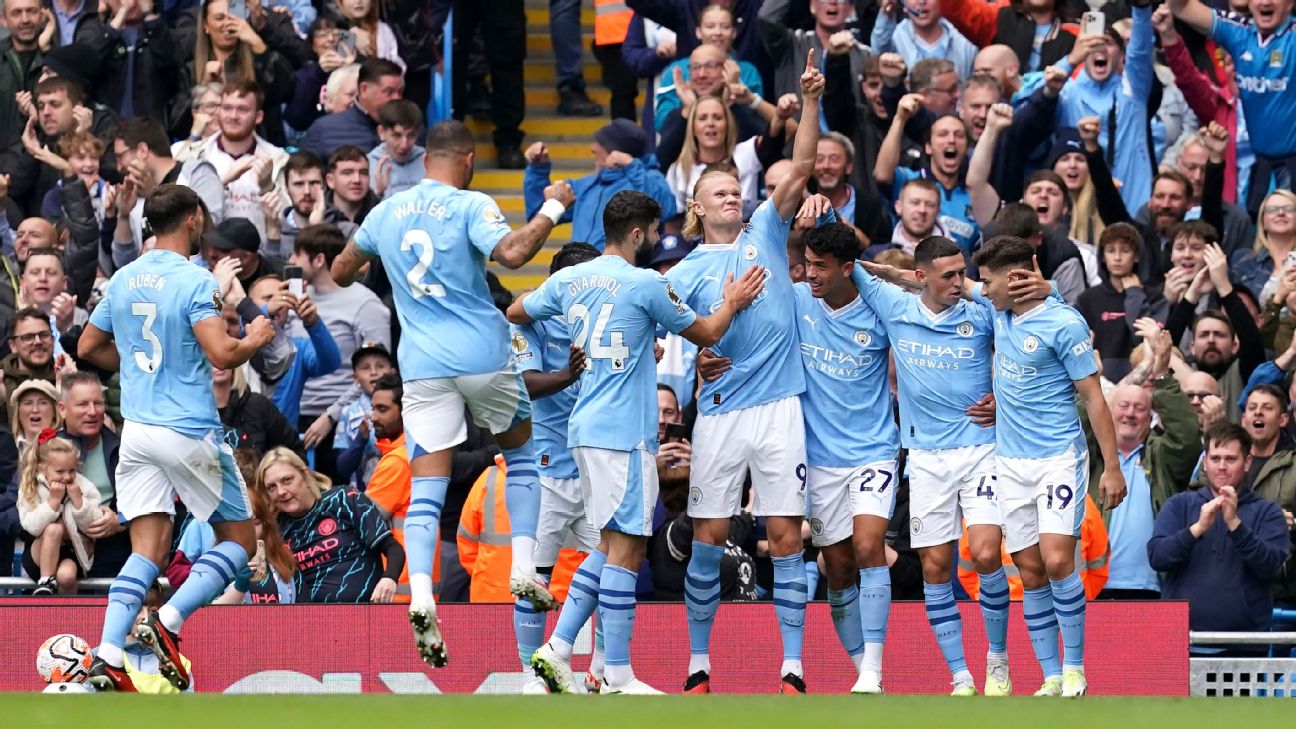 City ease past Forest, stay perfect despite red