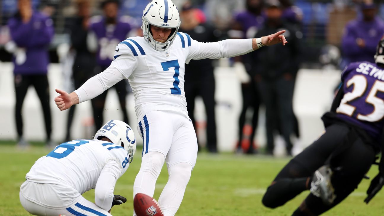 Colts' Matt Gay is 1st in NFL history to make 4 FGs of 50 yards or longer -  ESPN