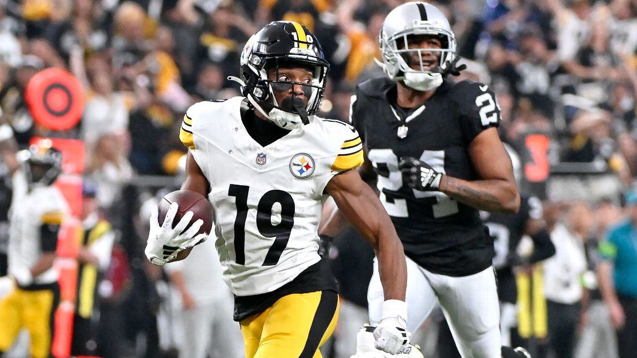 Steelers connect on their longest TD of the season with 72-yard strike -  ESPN