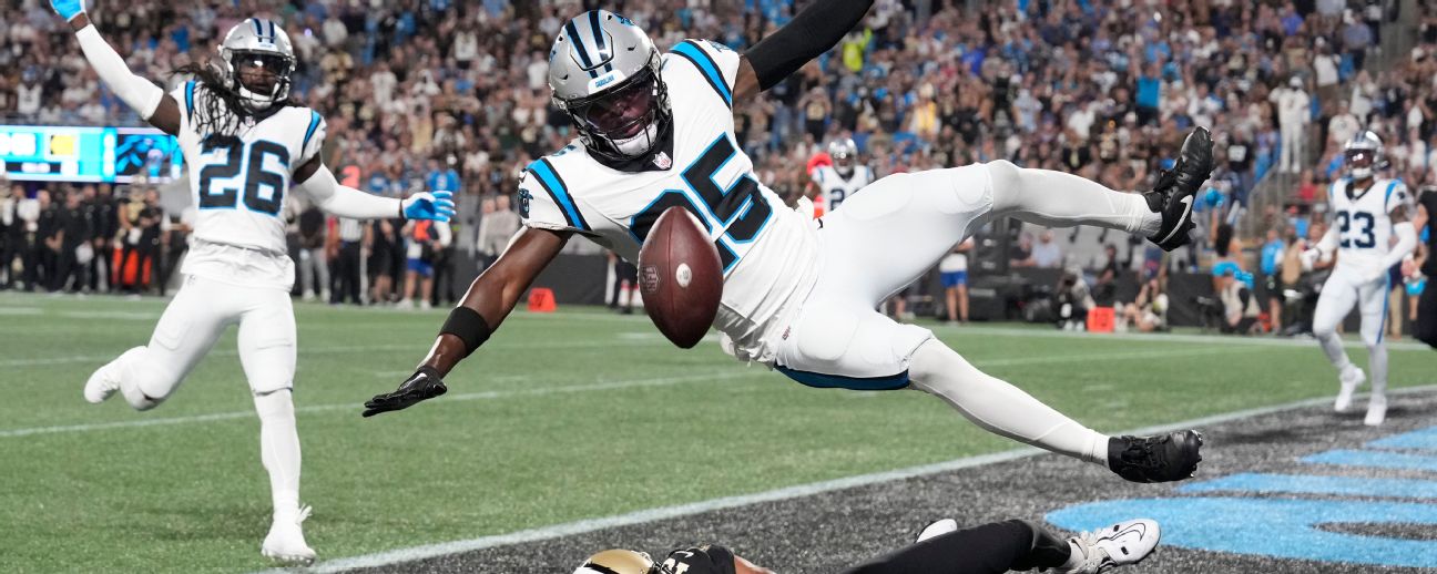 Carolina Panthers safety Xavier Woods during the game against the