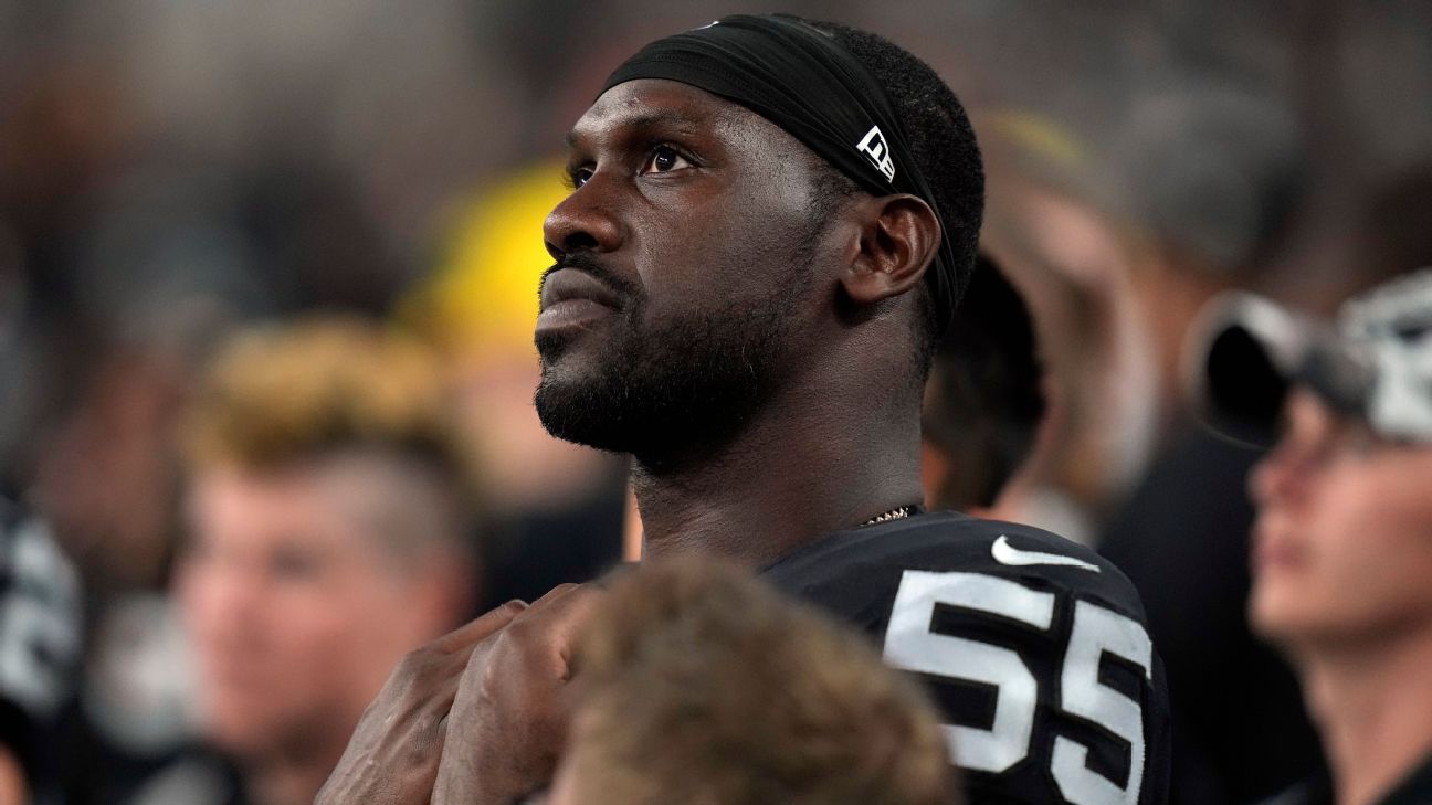 Raiders release defensive end Chandler Jones after arrest