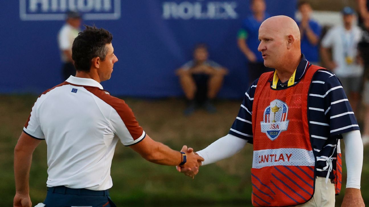 Report: Rory, LaCava meet after Ryder Cup spat