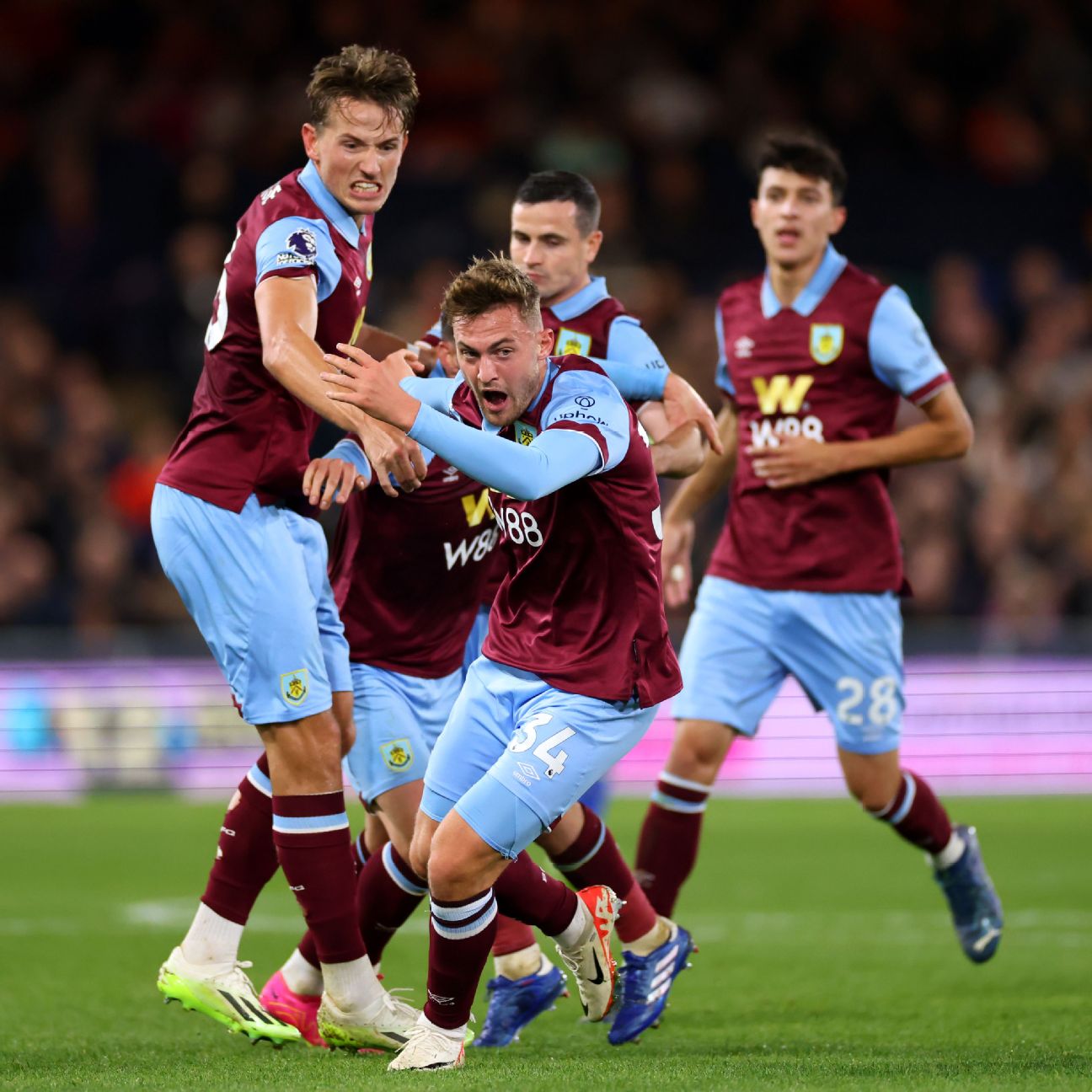 Soccer-Burnley beat Luton 2-1 for first league win of the season