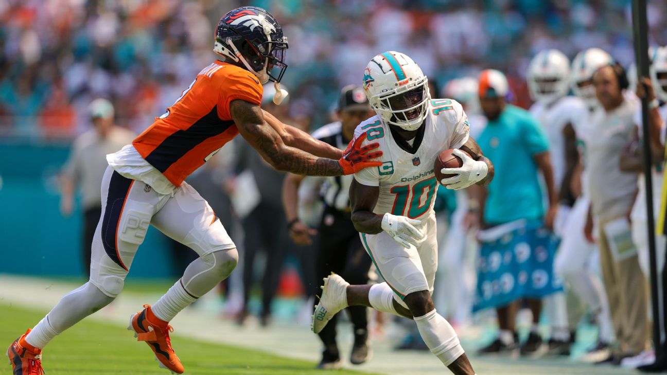 Miami Dolphins score 70 points vs. Broncos in record day - ESPN